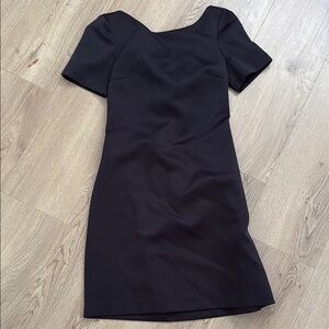 Tie Back Elegant Black Dress